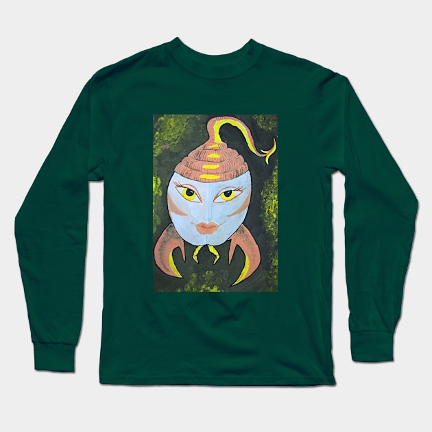 Beautiful girl shown as Scorpio Zodiac Sign Long Sleeve T-Shirt by Maltez